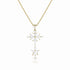 Dominique Cohen diamond trillions grande cross<br>pendant necklace in 18k yellow gold <span class='visuallyhidden'>Call, text 323-404-2959 for shopping help.</span>